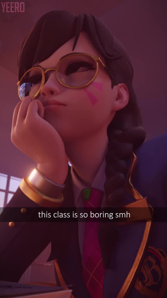 D.Va - Classroom - Boredom