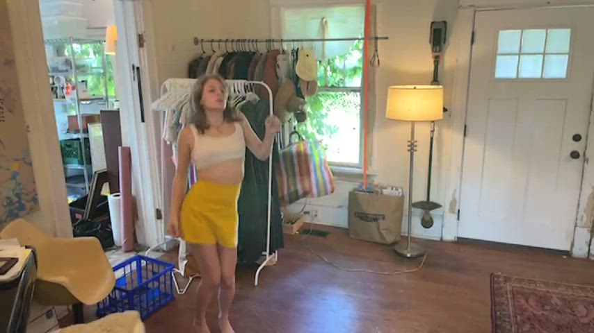 jiggling see through clothing teasing gif