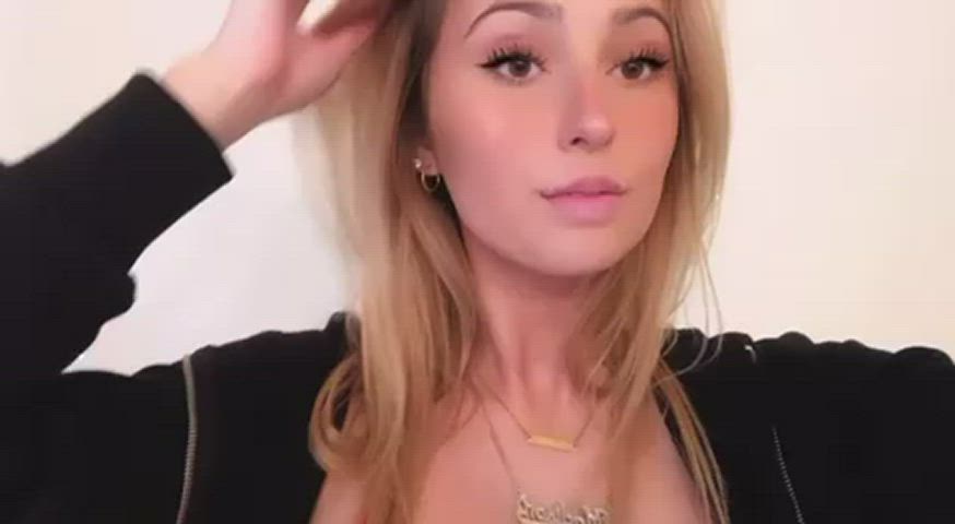 big tits blonde tiktok gif