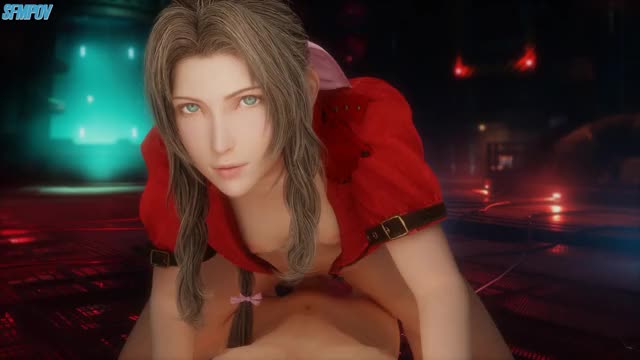 435114 - 3D Aeris_Gainsborough Animated Blender Final_Fantasy_(series) Final_Fantasy_VII_Remake