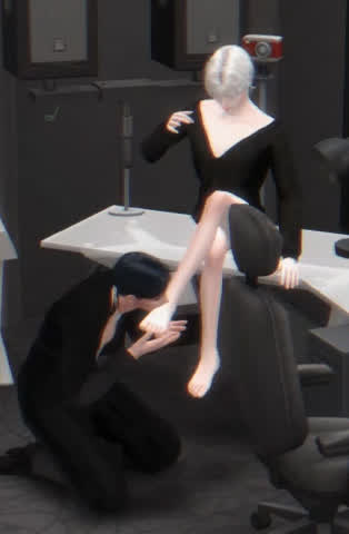 3D Feet Licking Femboy gif