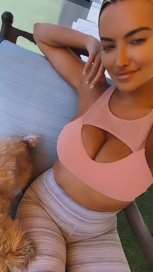 With the dog