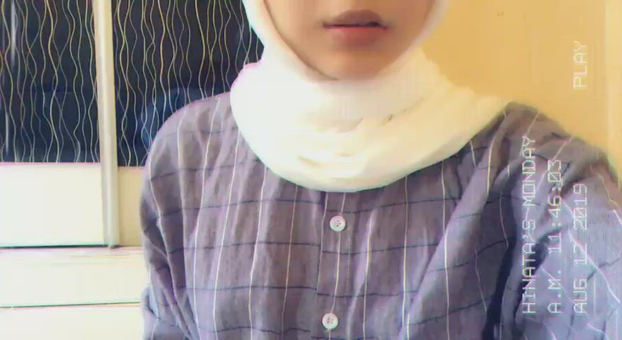 Boobs Hijab Tease gif