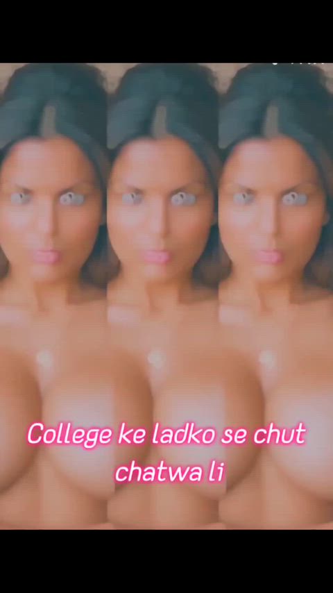 bhabi big tits desi hindi indian gif