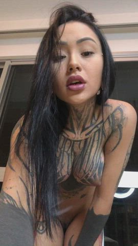 boobs huge tits pussy hot-girls-with-tattoos gif