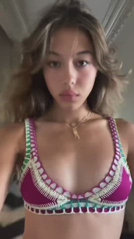 Asian Bikini Selfie gif