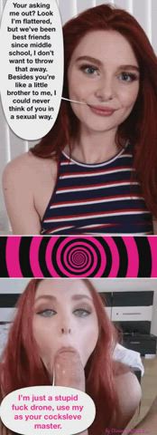 friends hypnosis redhead gif