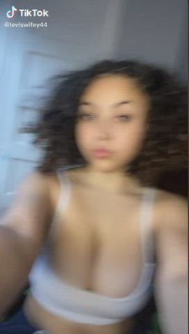 big tits cute latina teen tiktok gif