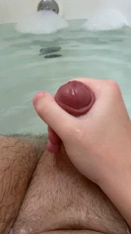bathtub cum femboy horny newbie gif