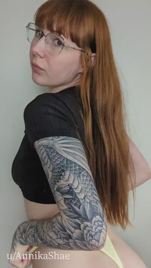 alt alternative pale redhead tattoo gif