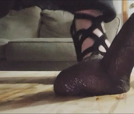 ballbusting ballplay foot fetish gif