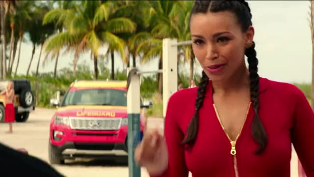 Ilfenesh Hadera - Baywatch - misc. scenes in red swimsuit (1/2)