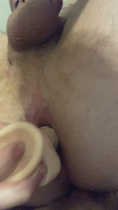 Anal Play Dildo Masturbating gif