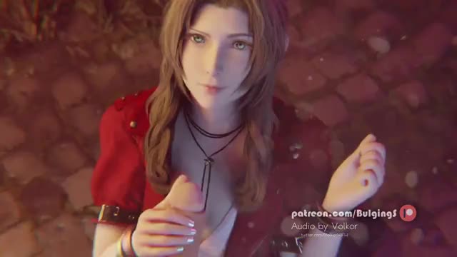 Aerith facial cumshot by Bulgingsenpai