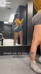 Big Ass Big Tits Changing Room Gym Thick Tits Yoga Pants gif