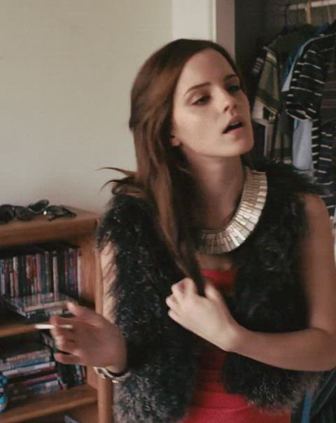 brunette celebrity emma watson gif