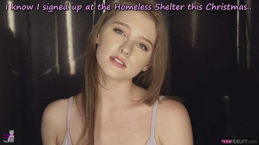 Volunteer Fuckdoll at a Christmas Charity for the homeless!