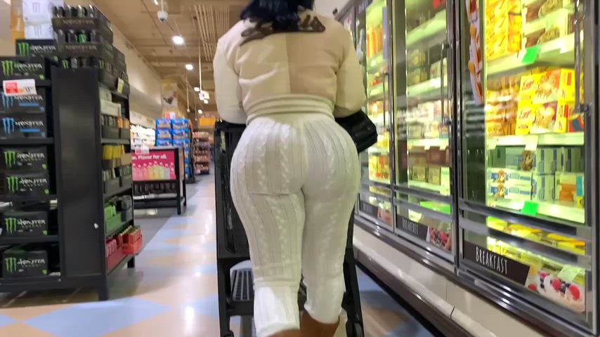 candid pawg public voyeur walking gif