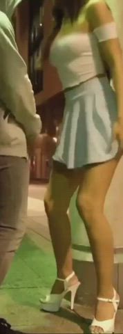 moaning panties public gif