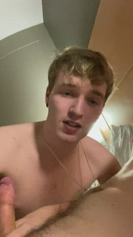 amateur blonde blowjob onlyfans oral penis twink uncut gif