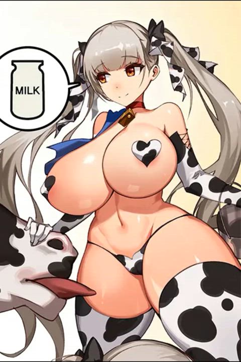 animation anime creampie cute farm hentai milking monster cock rule34 sex gif