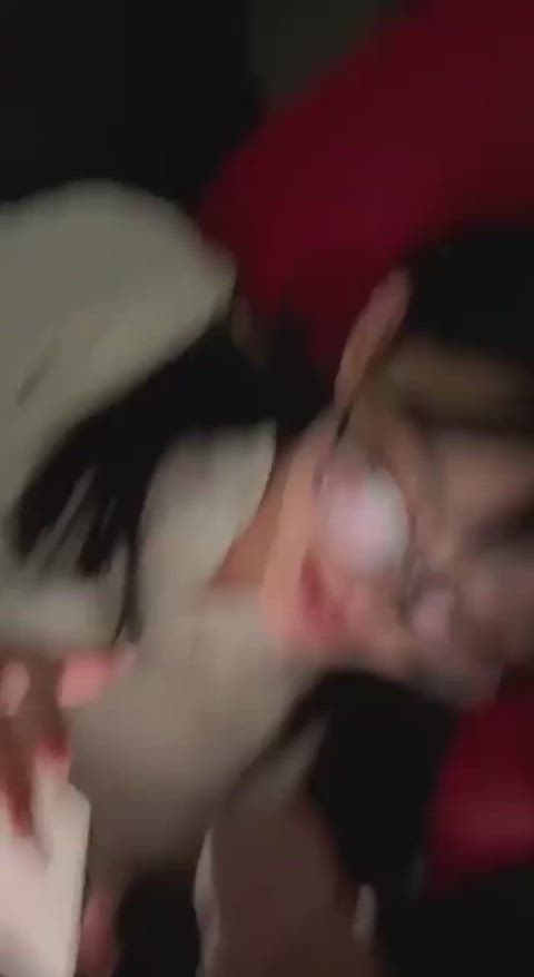 blowjob bored and ignored chinese glasses phone smile blowjobs gif