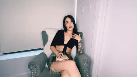 Femdom Role Play Tease gif