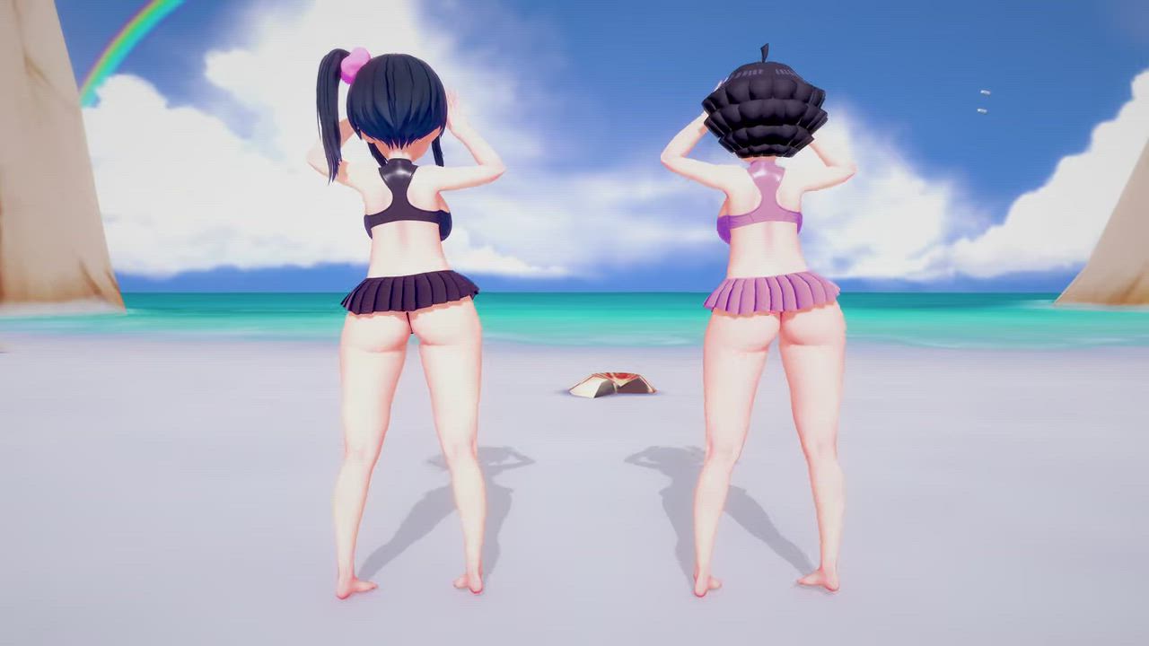 3D Animation Bubble Butt Jiggling gif