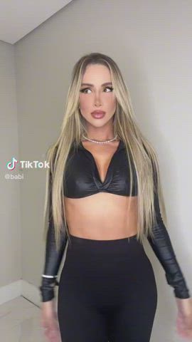 blonde body boobs brazilian bubble butt celebrity goddess leggings tank top tiktok