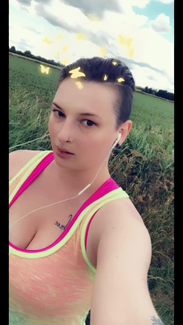 My Snapchat members got to see all the fun I got up to on my run today...
