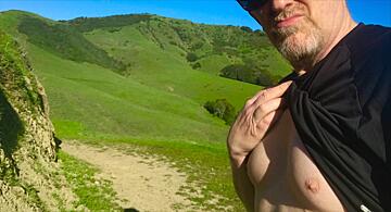 [53] Dad's pecs on a hike
