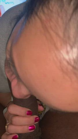 bbc blowjob sucking gif