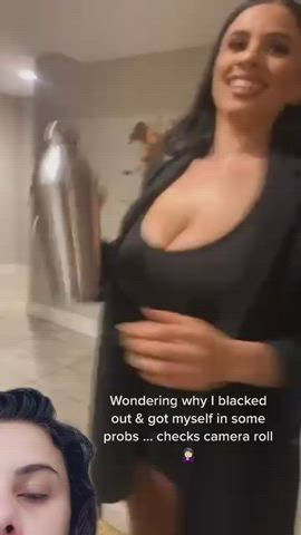 big ass big tits boobs booty brunette busty huge tits milf thick tits gif