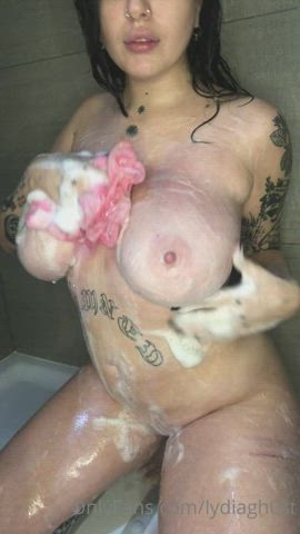 shower soapy tattoo gif