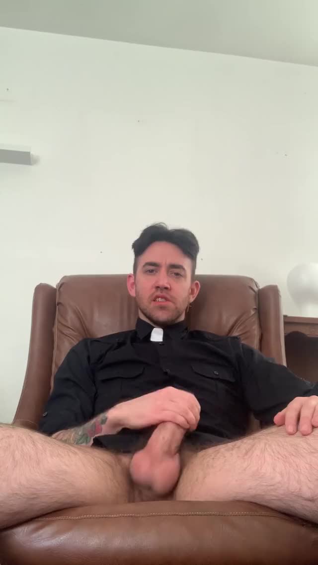 Priest male solo Masturbation