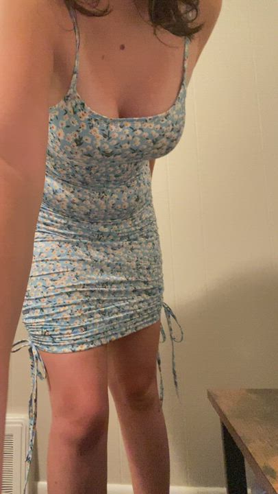 Amateur Boobs Dress gif