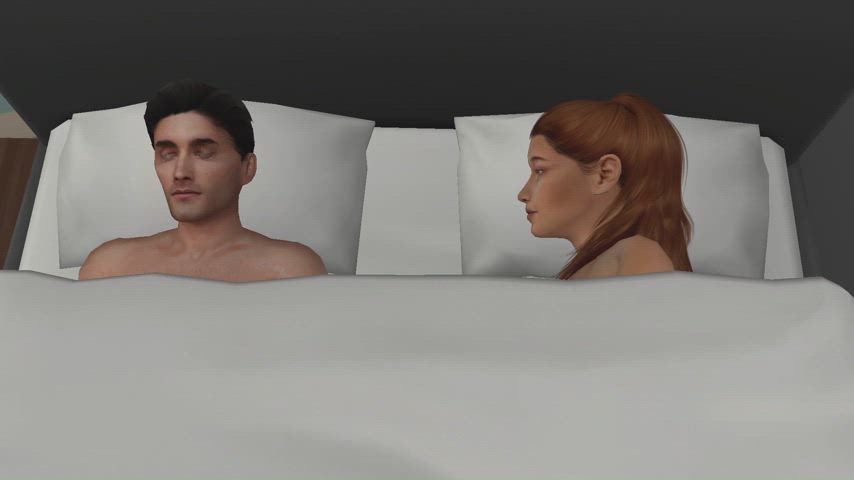 animation bed sex blowjob handjob gif