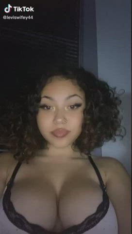 big tits cute latina teen tiktok gif