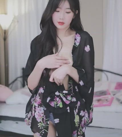 asian ass cute korean nipples tease teasing teen tits gif