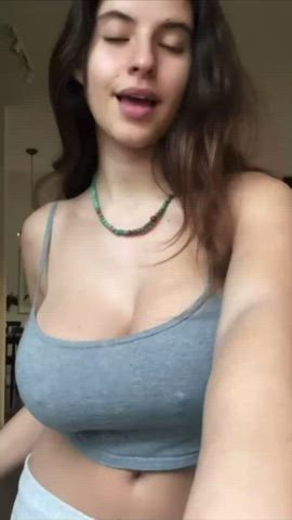 Cutie in a grey top