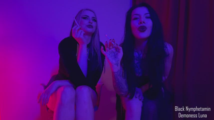 domination dominatrix domme femdom pov smoking gif