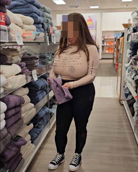 My titties while shopping