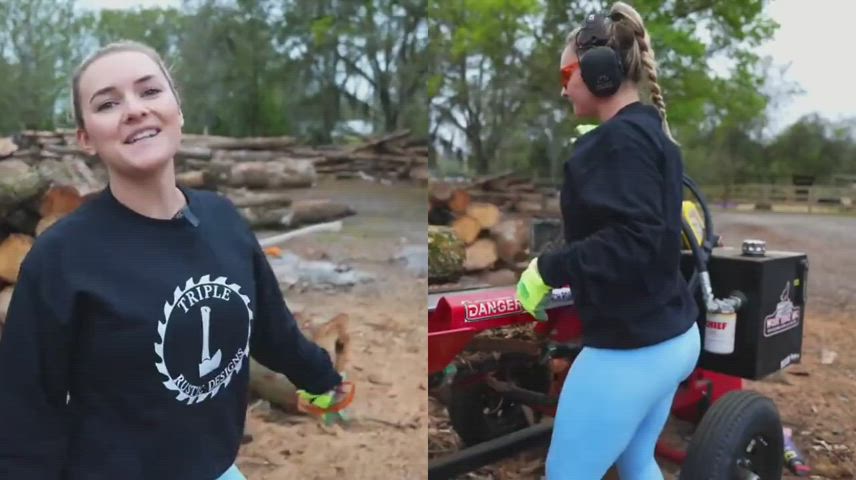 Big Ass Blonde Booty Pawg Thick Yoga Pants gif