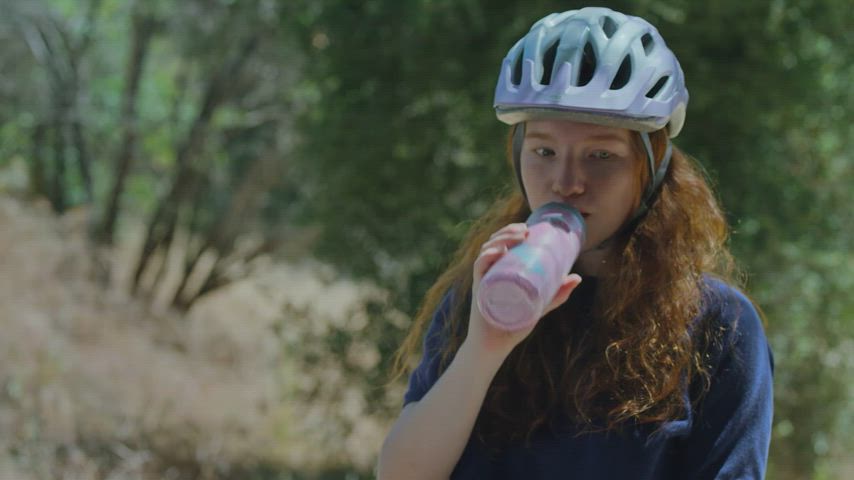 Annalise Basso riding a bike in Furlong (2019)