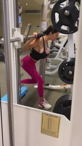 Marisol on the smith machine