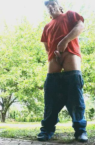 Cock Cum Male Masturbation Outdoor Penis gif