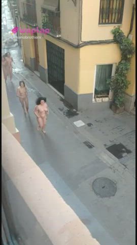 naked nude public gif