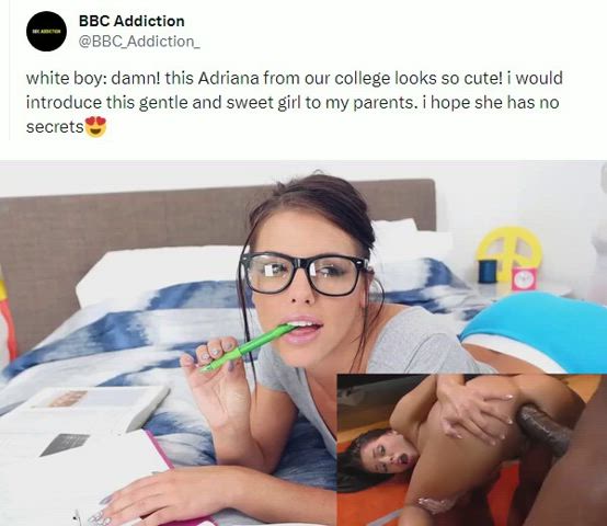 adriana chechik anal bbc bbc slut caption funny porn interracial gif