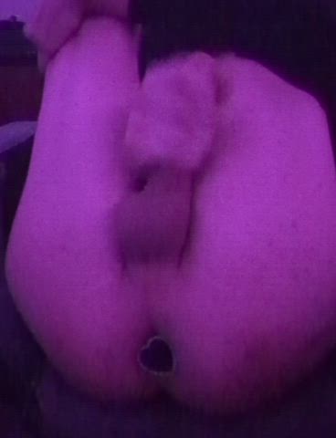 butt plug cumshot femboy masturbating pink gif