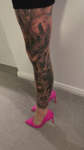 feet heels tattoo gif